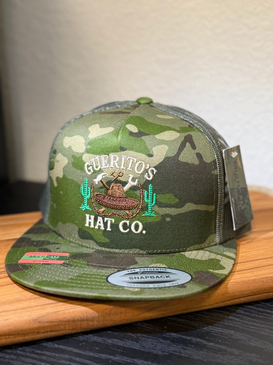 Multi Camo Flat Bill